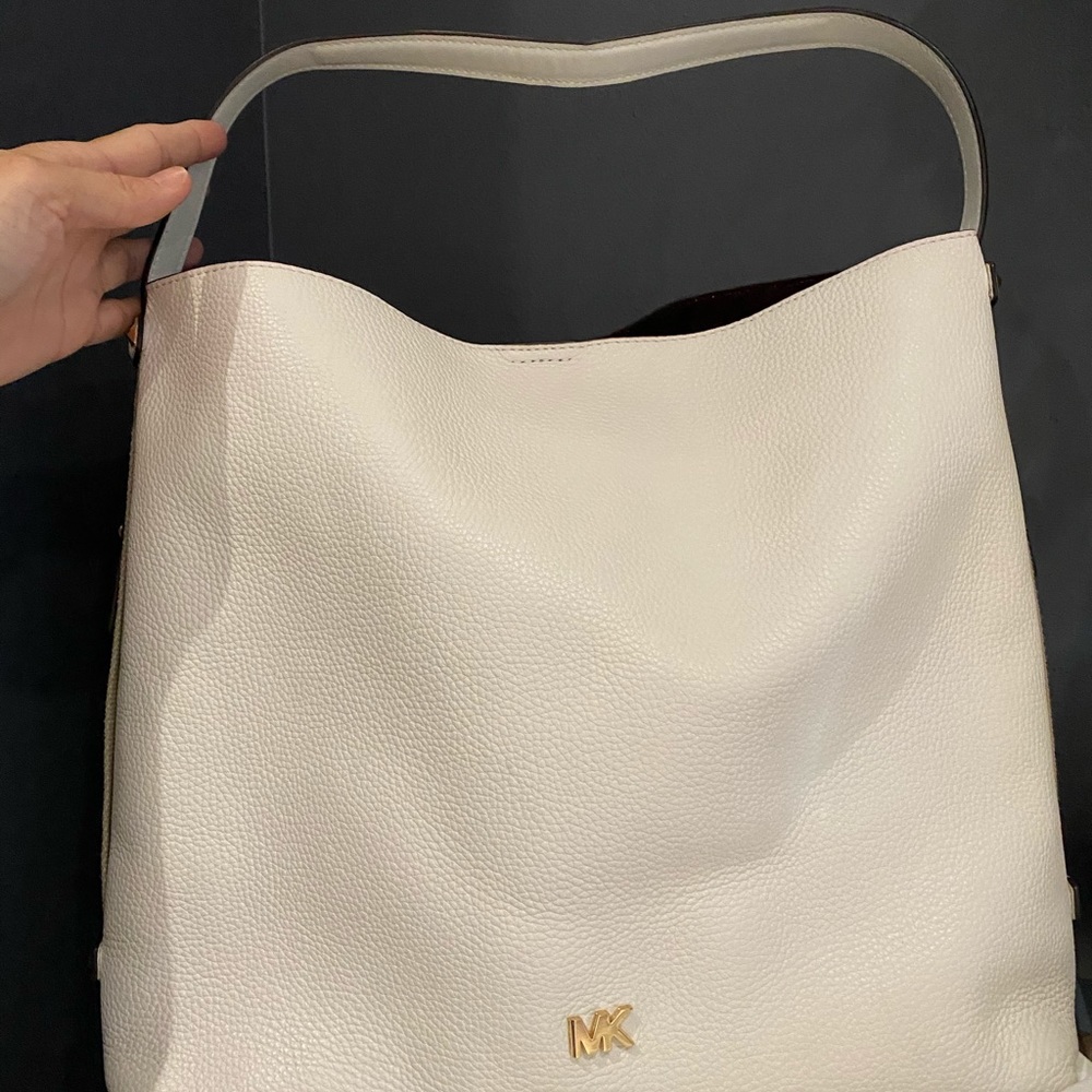 MK hobo white bag .